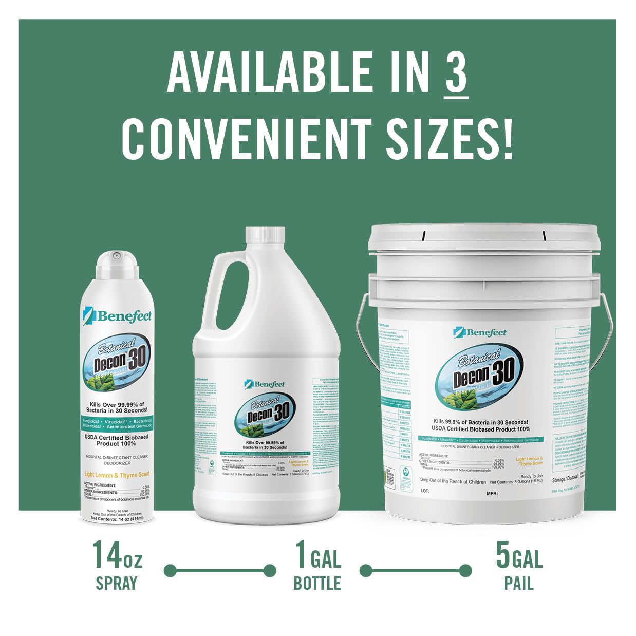 Botanical Decon 30 Disinfectant Cleaner (14 Fl Oz)