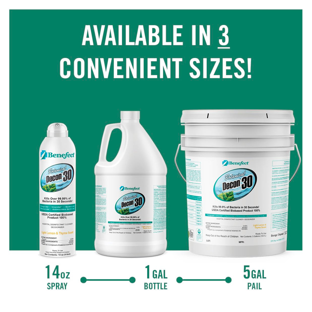 Botanical Decon 30 Disinfectant Cleaner (14 Fl Oz)