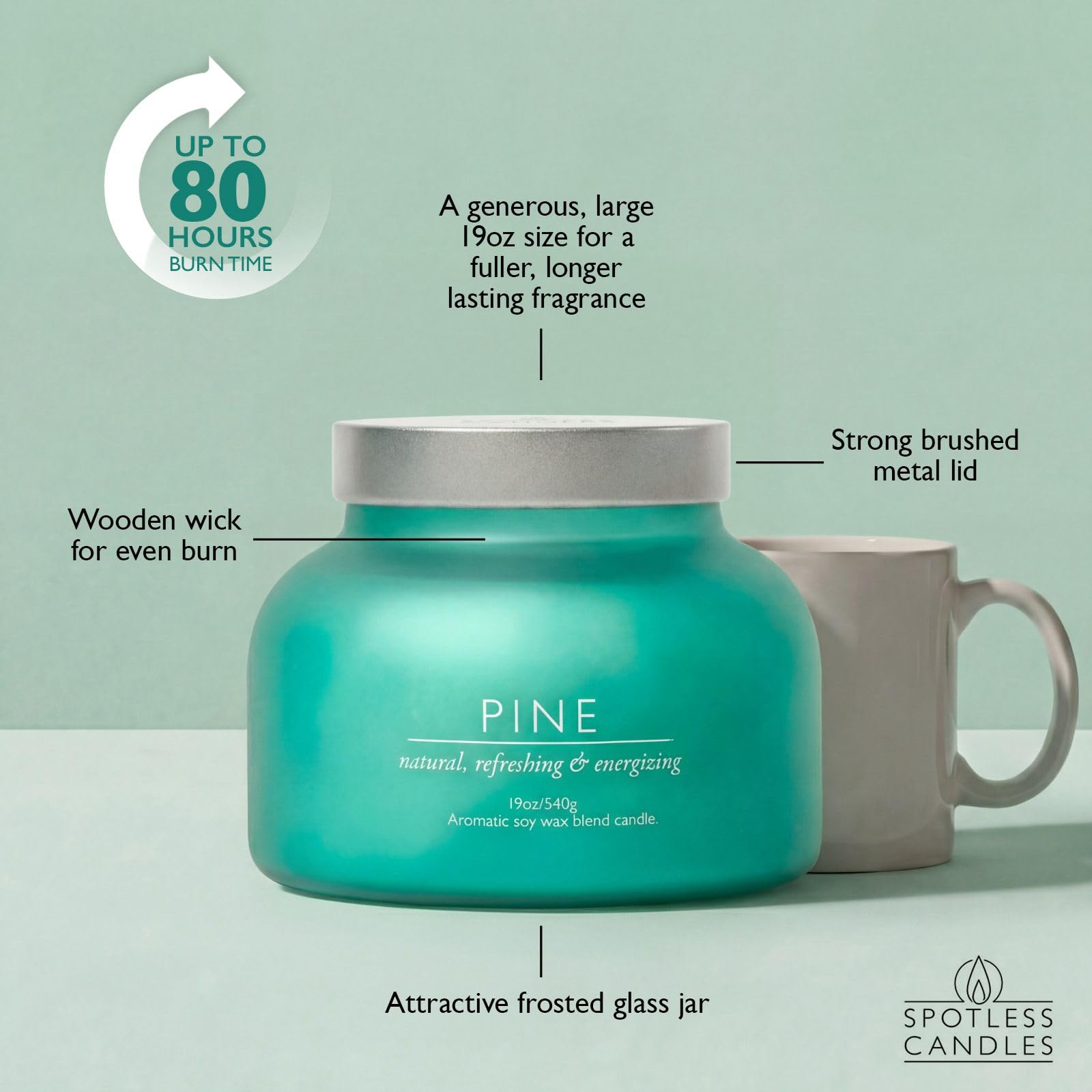 Pine Volcano Candle 19oz