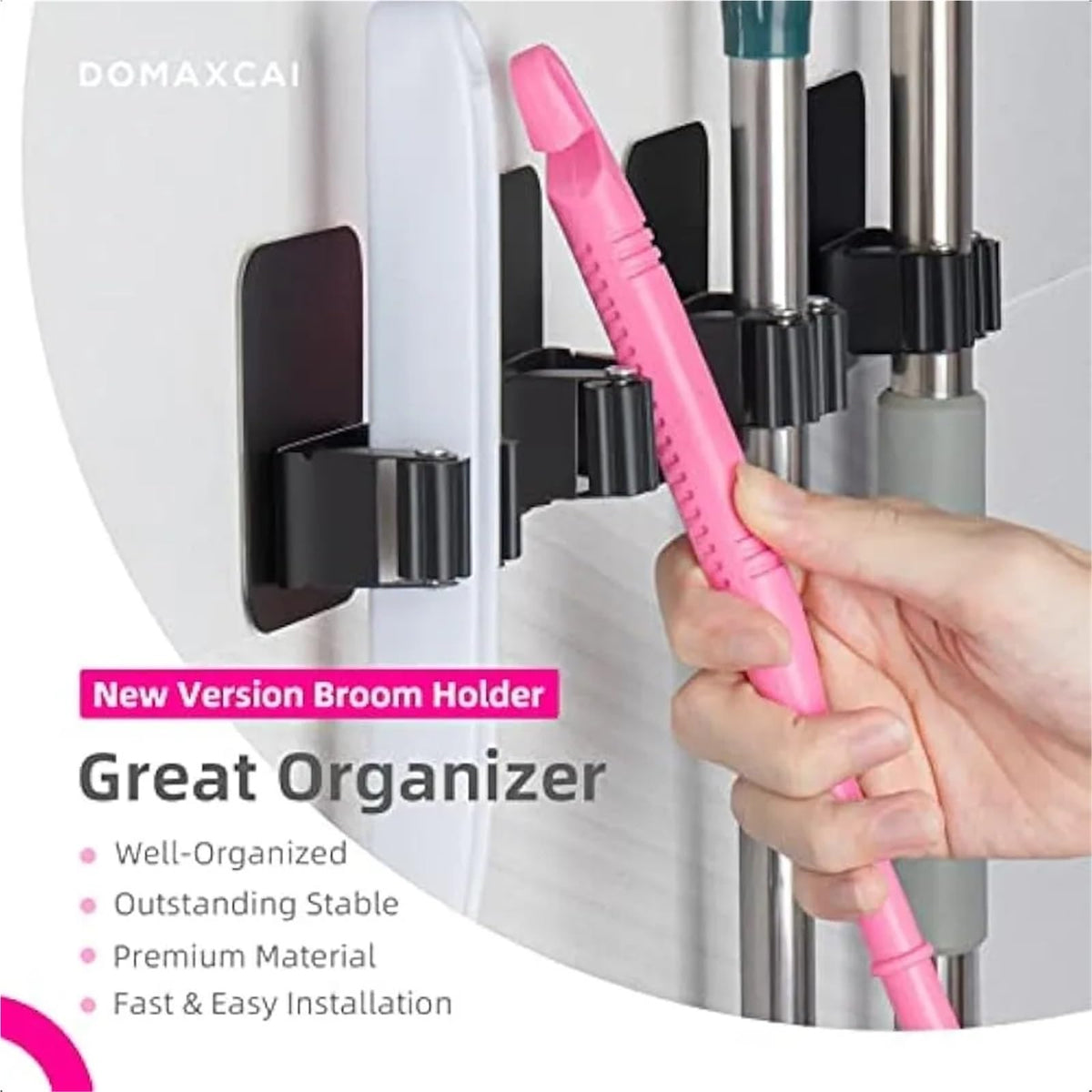Broom Holder Wall Mount 8