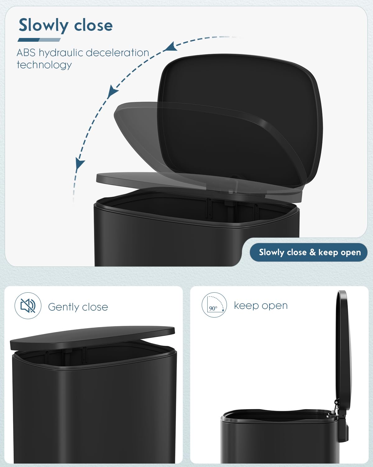 13.2 +1.3 Gallon Step Trash Can w