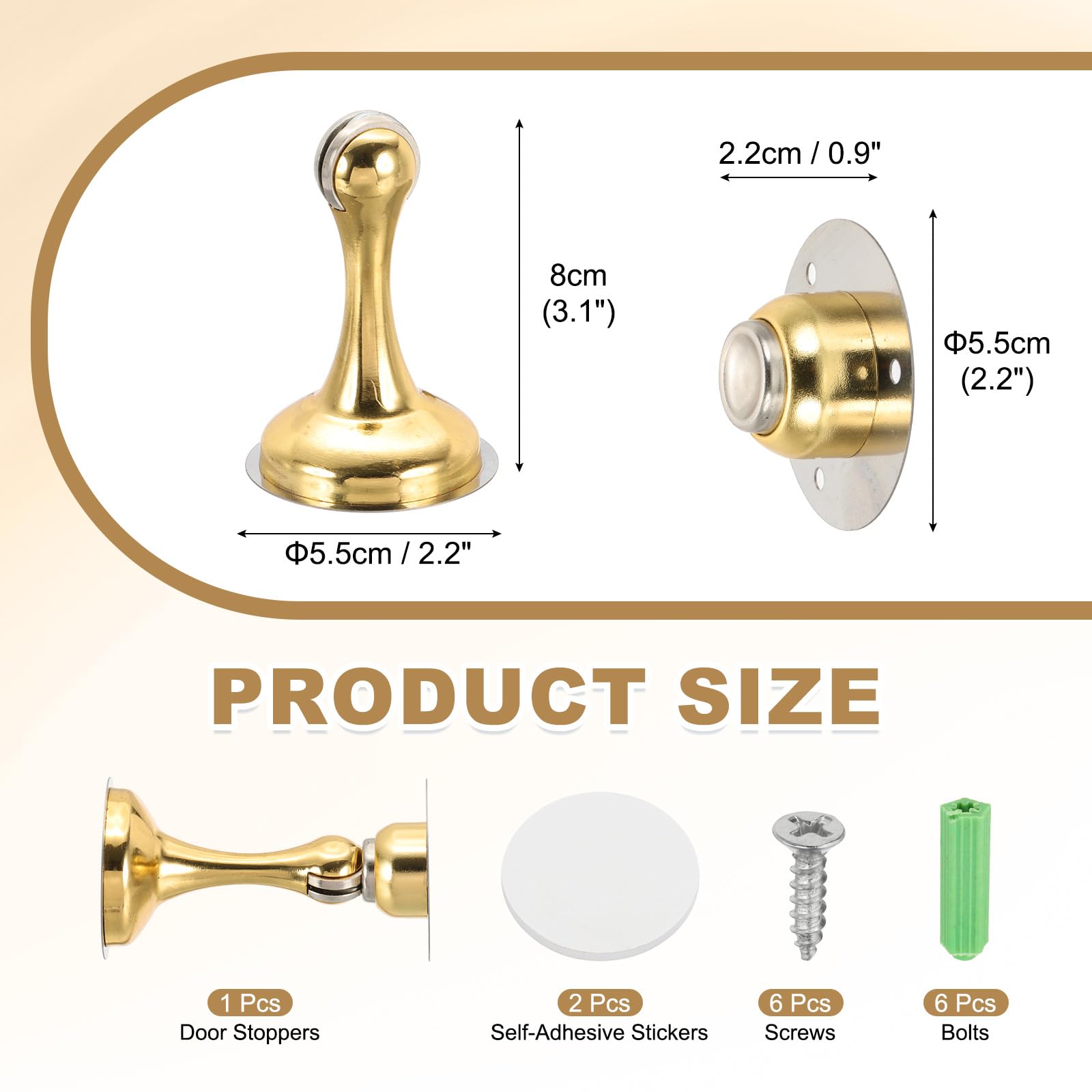 Magnetic Door Stoppers Stainless Steel Door Stops