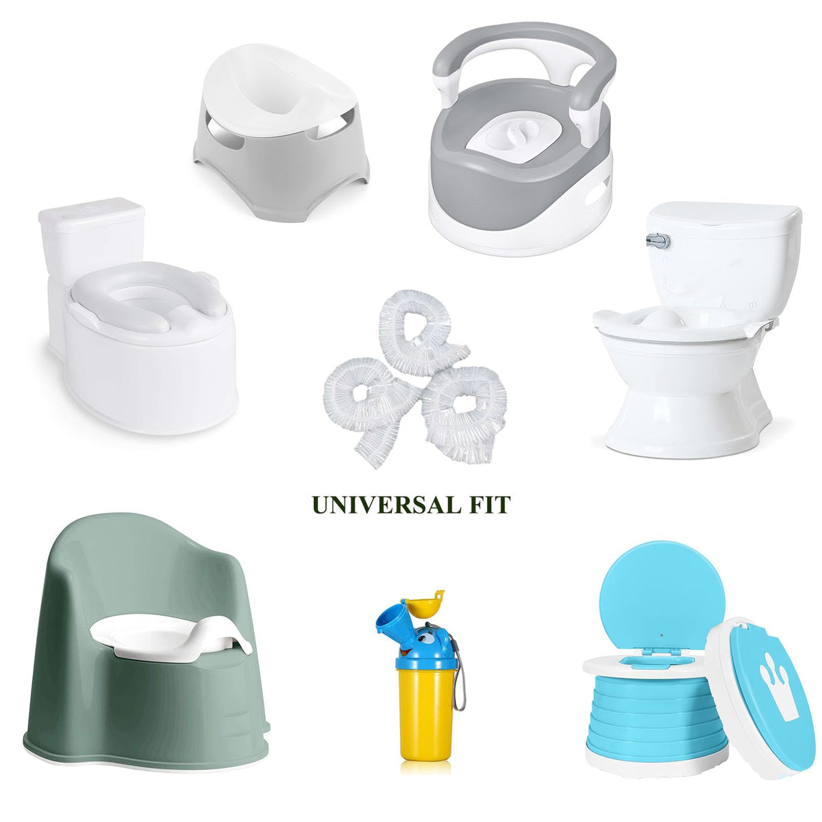 Potty Chair Liners with Elastic