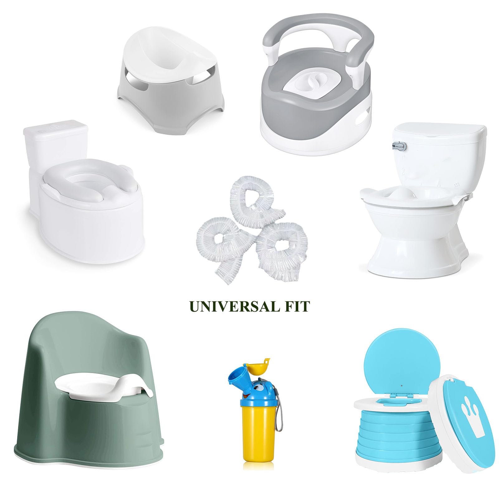 Potty Chair Liners with Elastic