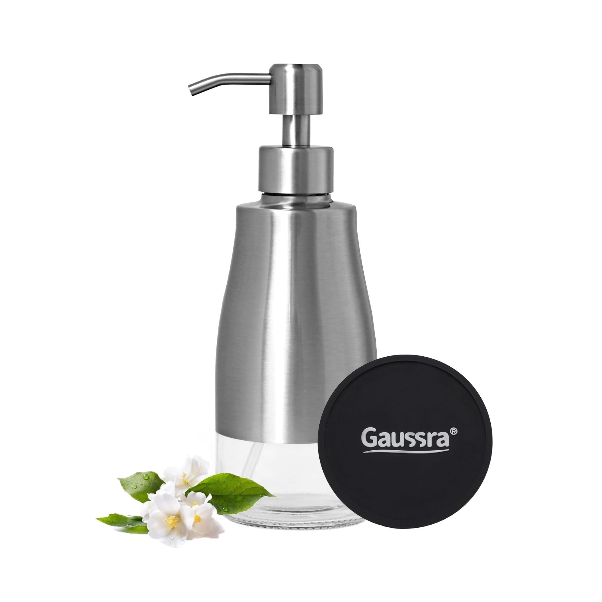 Soap Dispenser with Coaster and Stickers