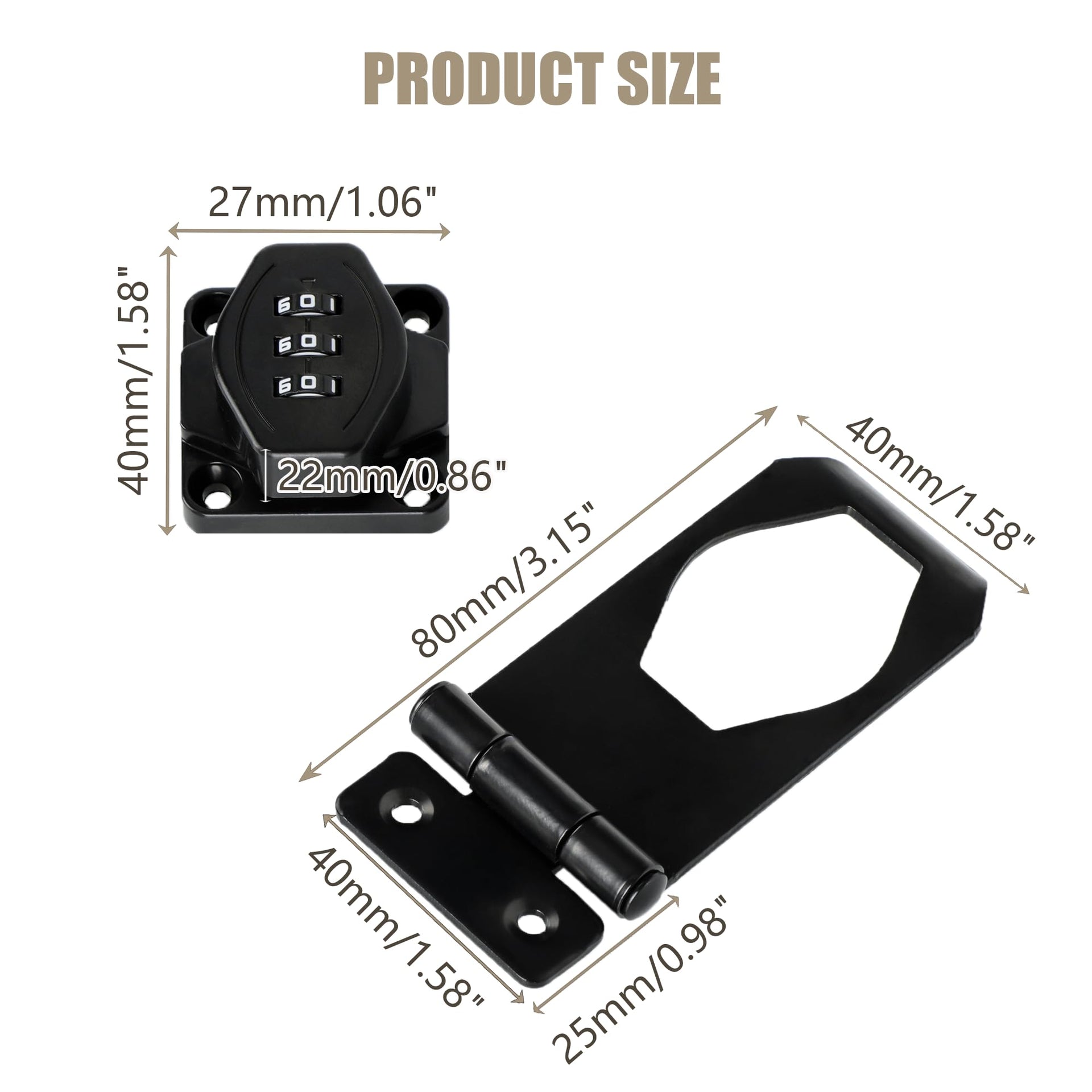 Password Rotary Hasp Locks