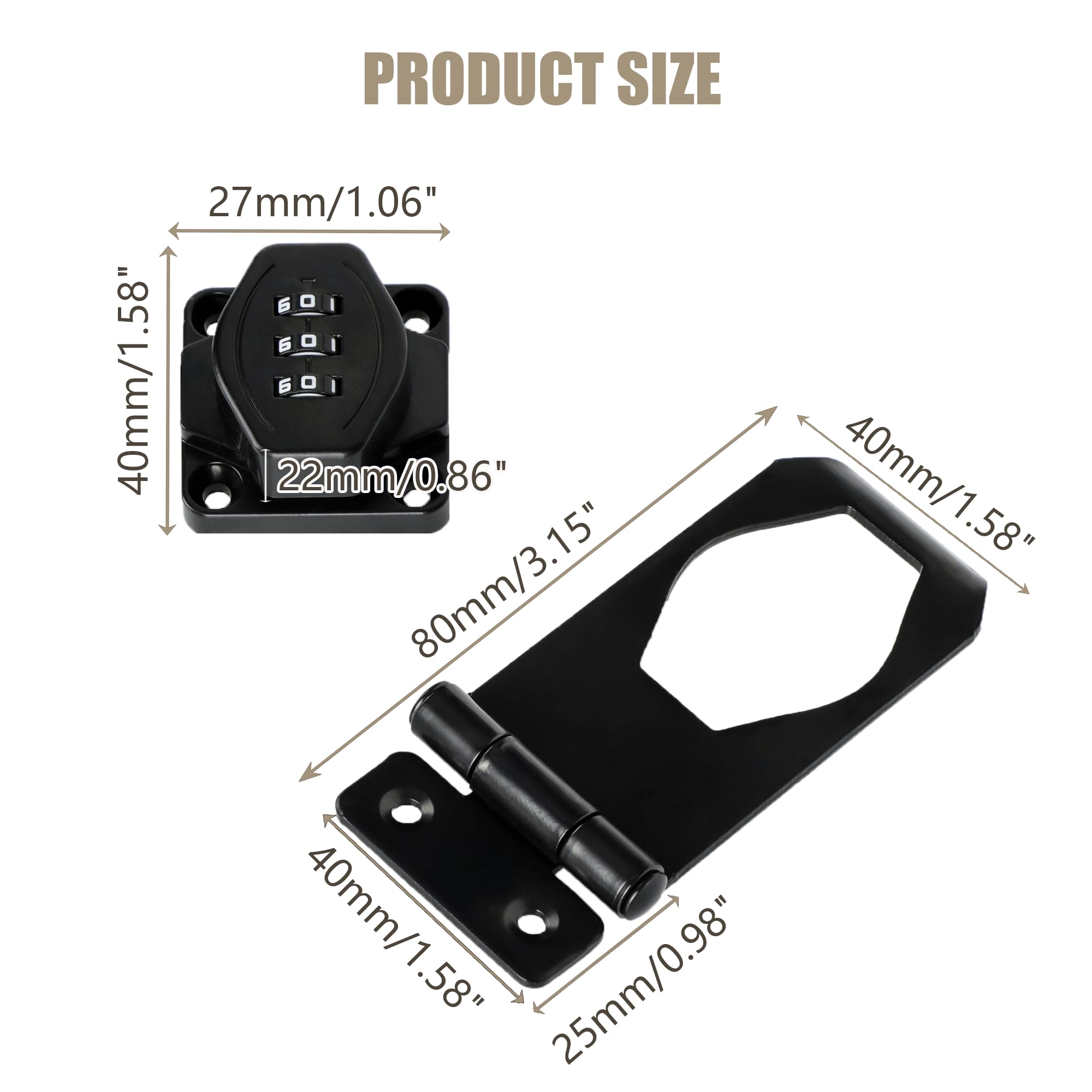 Password Rotary Hasp Locks