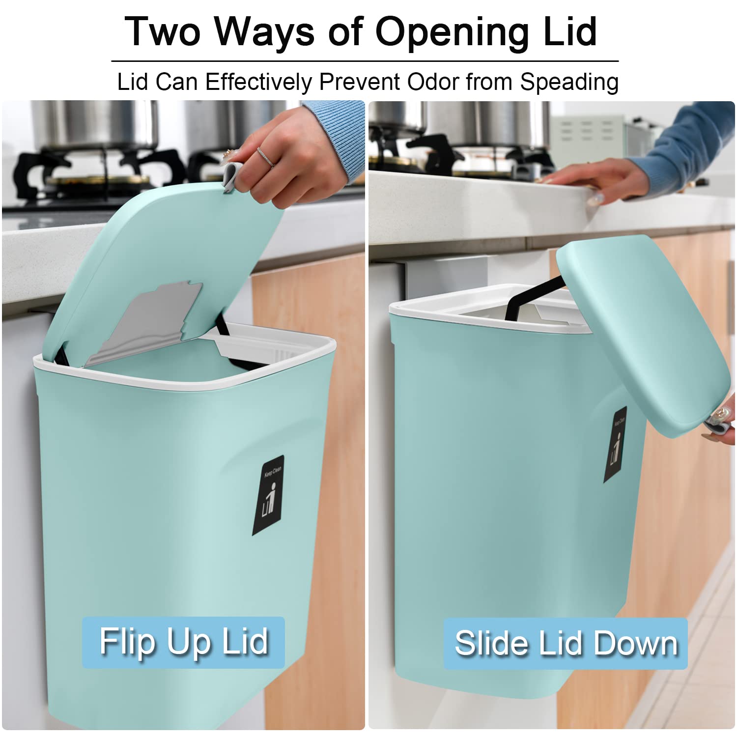 2.4 Gallon Kitchen Compost Bin for Counter Top or Under Sink