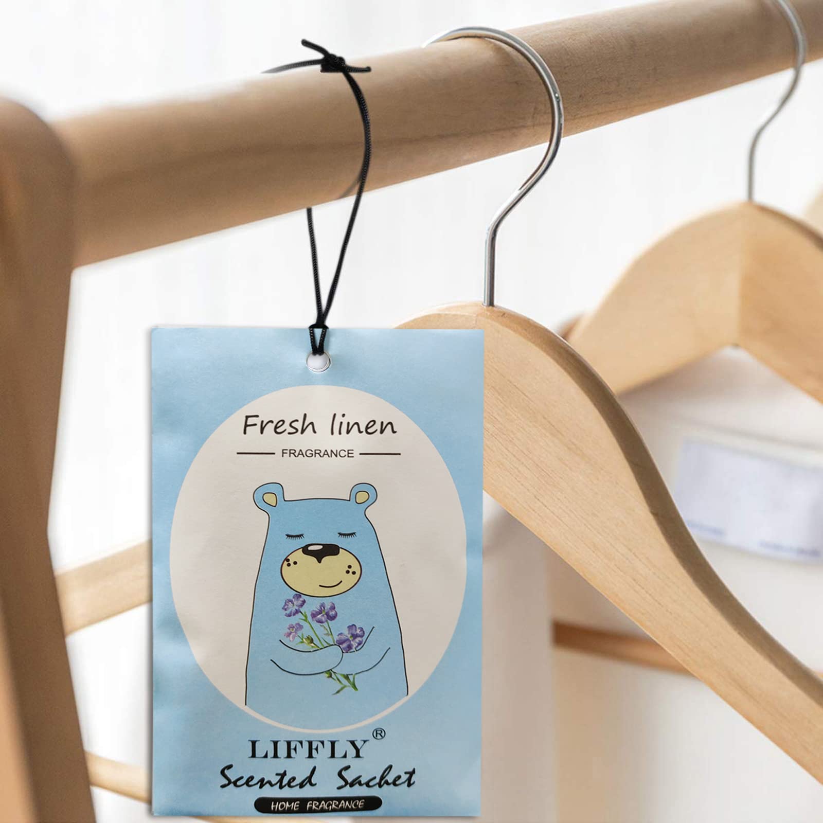 14 Packs Fresh Linen Scented Sachets Bags fit Drawers and Closets Gift Box (14 Count)