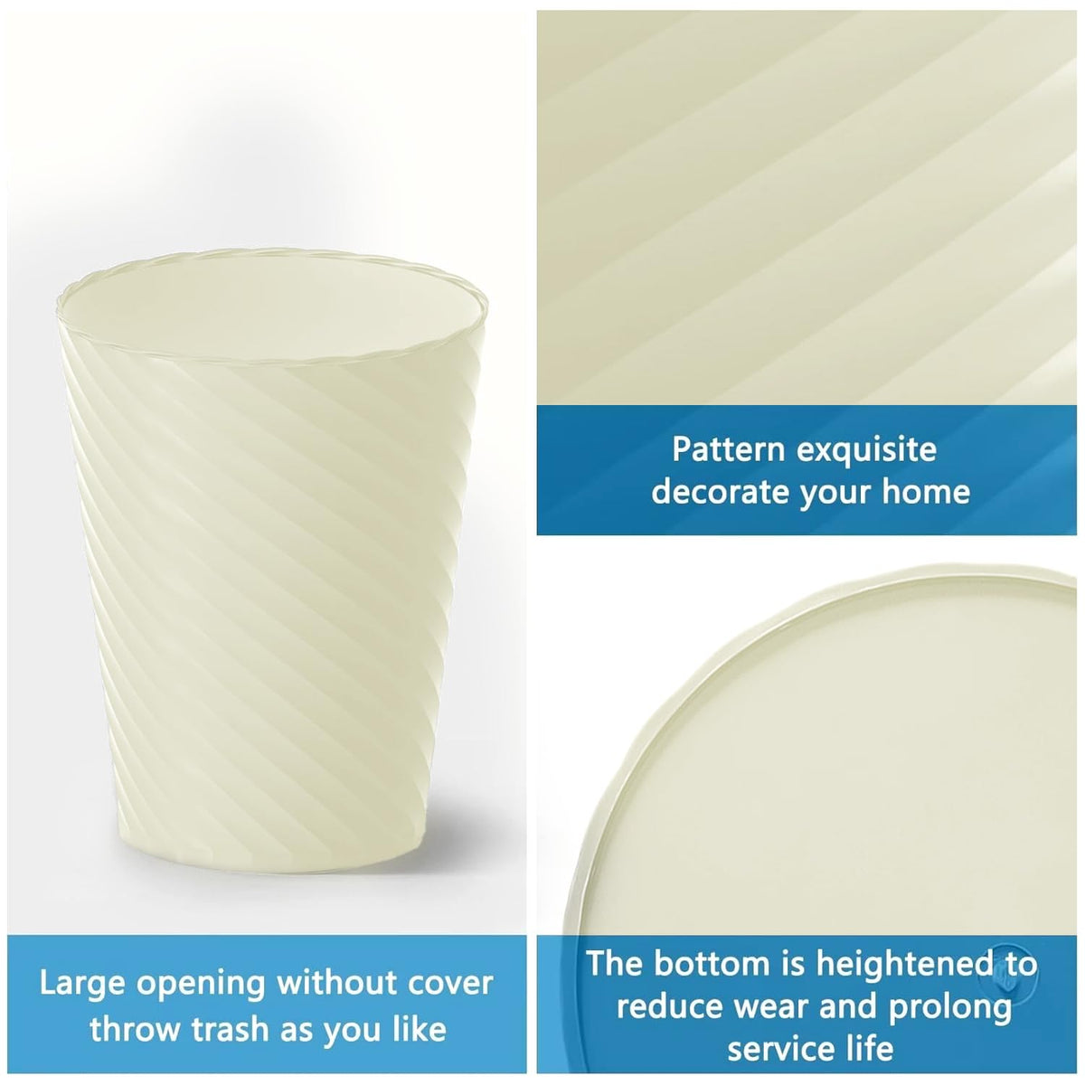 Bathroom Trash Can 8 Pack (3 Count)