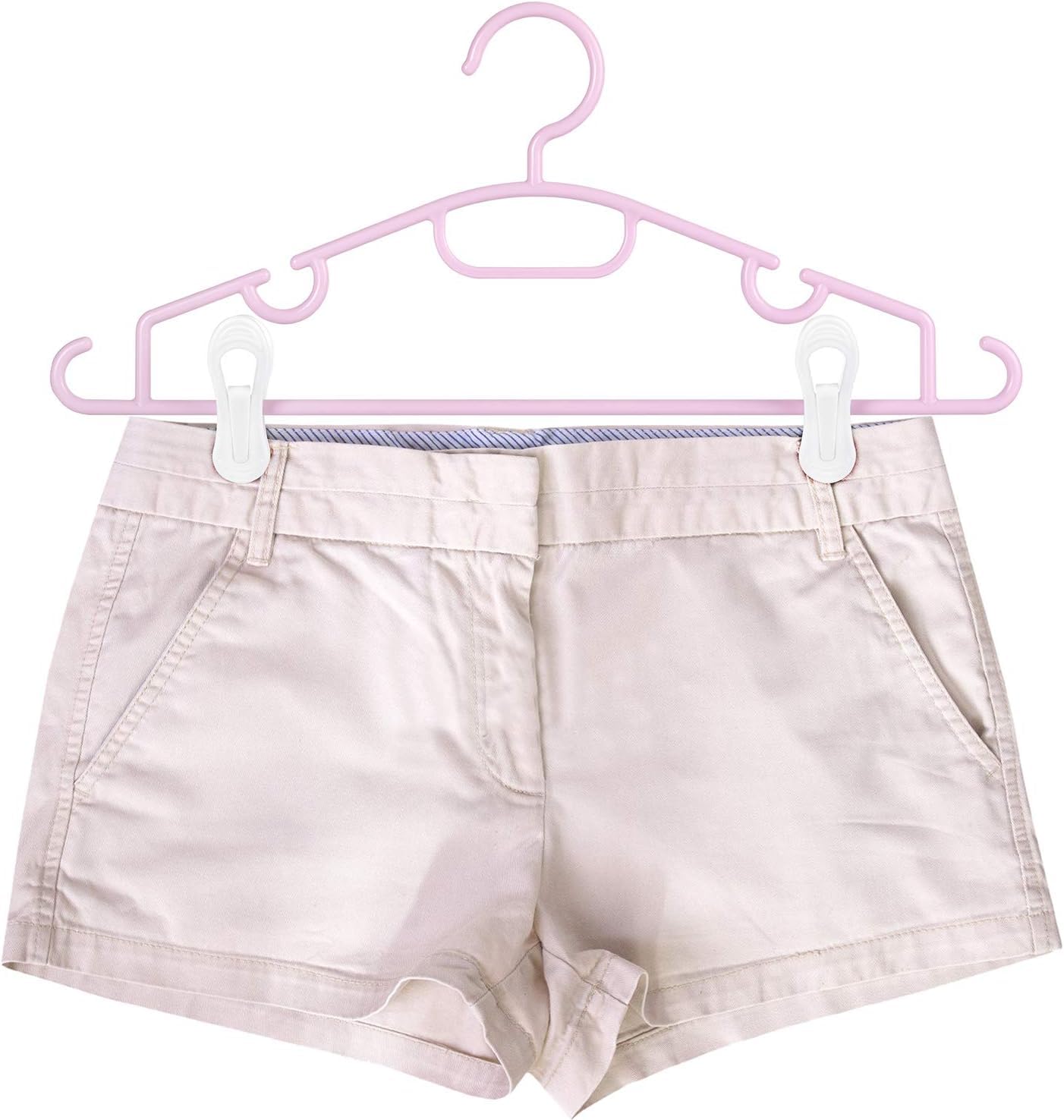 White Plastic Hanger Clips (50 Count)