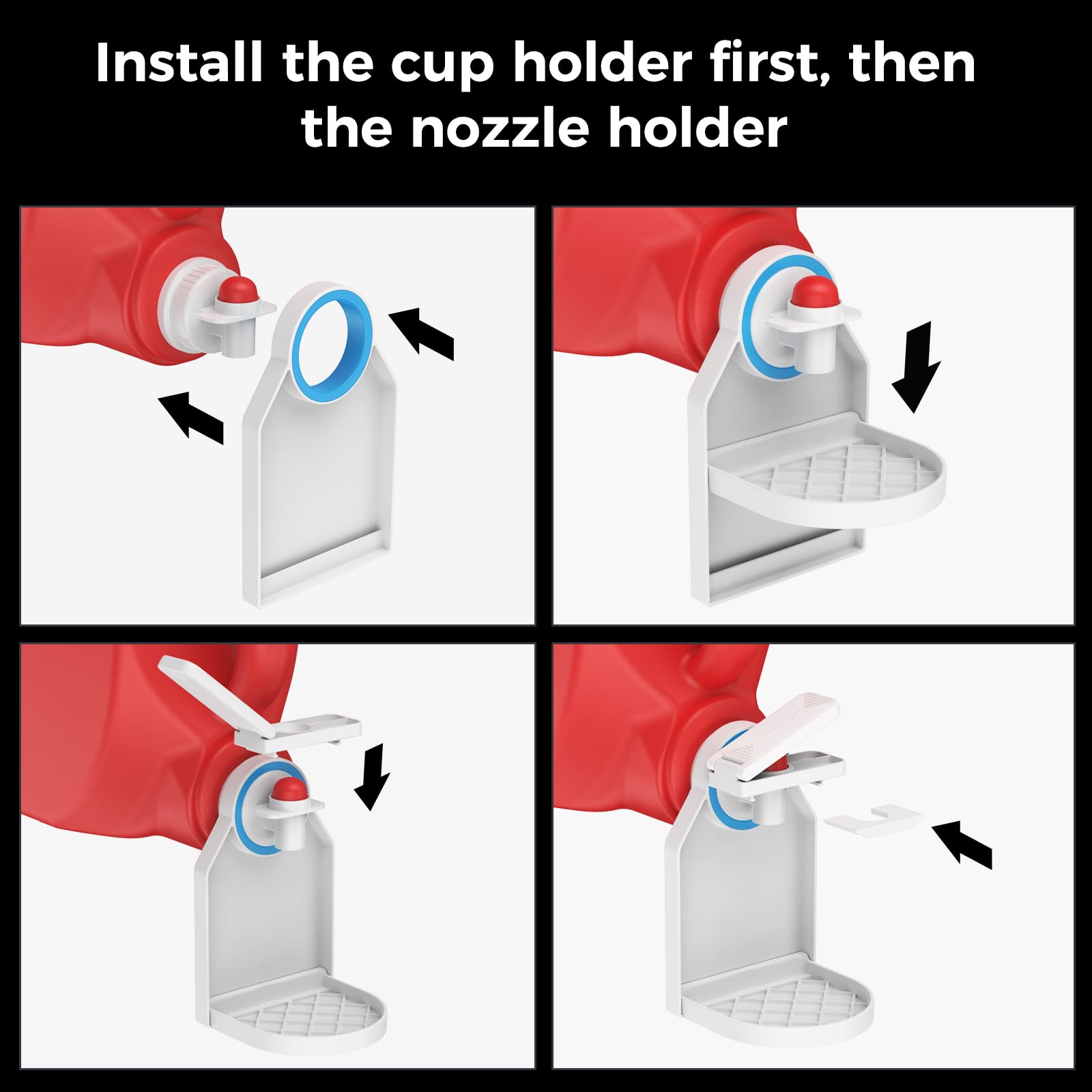 Laundry Detergent Dispenser Cup Holder & Nozzle Force