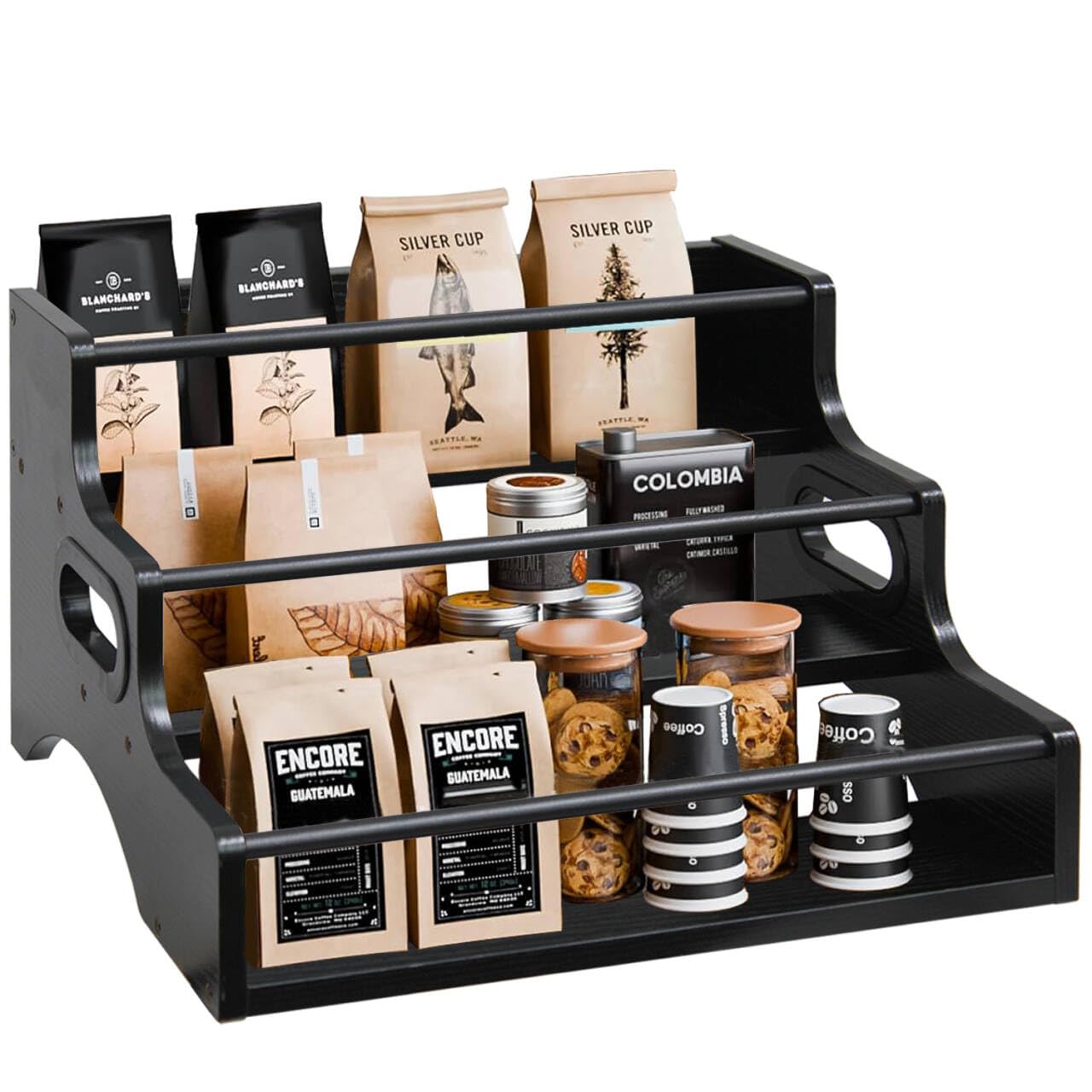 3 Tier Liquor Bottle Display Shelf