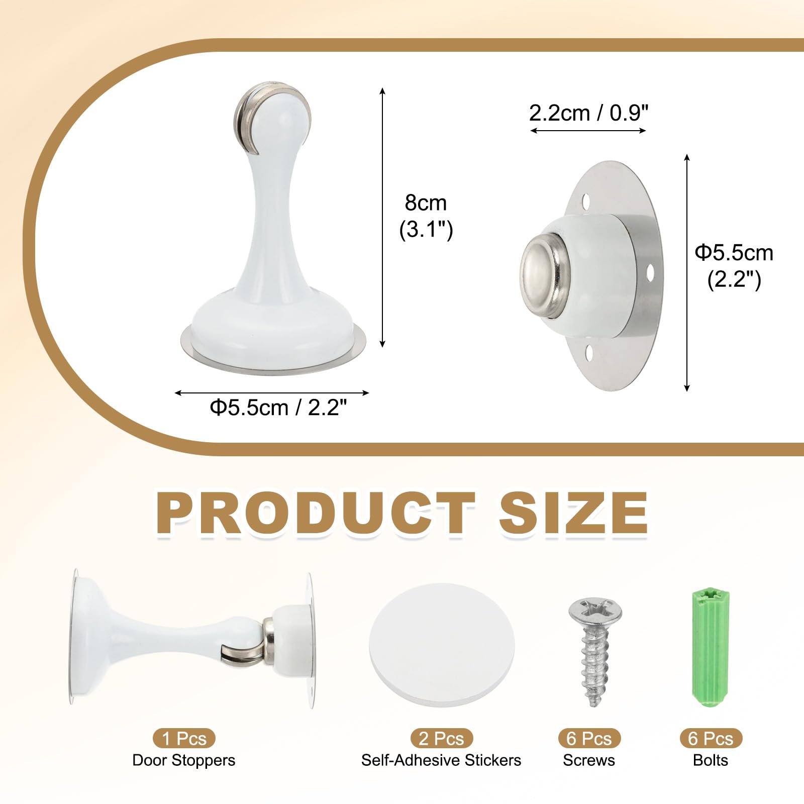 Magnetic Door Stoppers Stainless Steel Door Stops