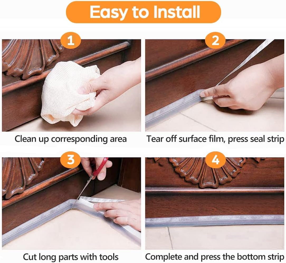 Weather Stripping Door Seal Strip Tape (20 Foot)
