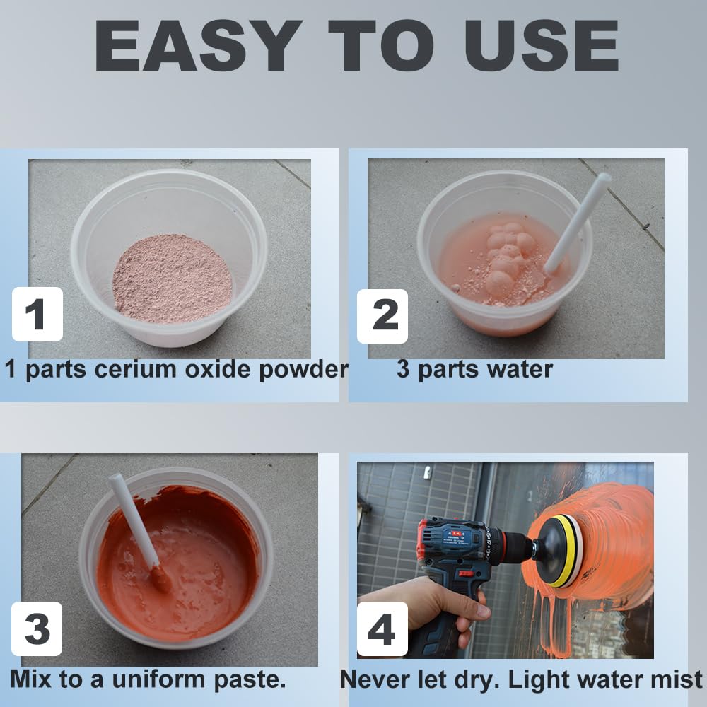Cerium Oxide Glass Polishing Kit (2 Count)