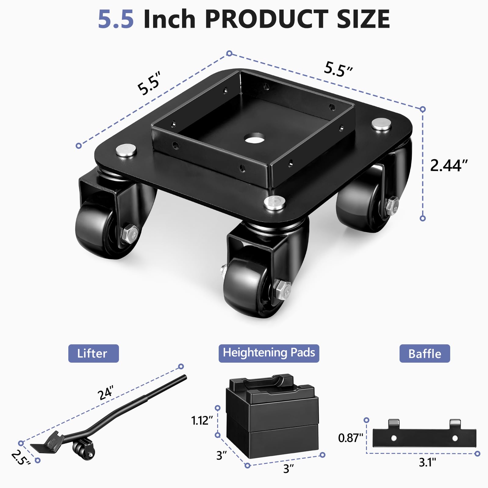 Upgraded Furniture Dolly with 4 Wheels (4 Count)