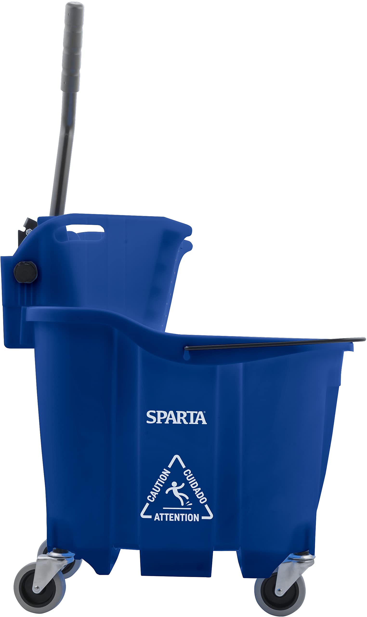 Carlisle FoodService Products 35 Qt Commercial Mop Bucket with Reliable Side Press Wringer