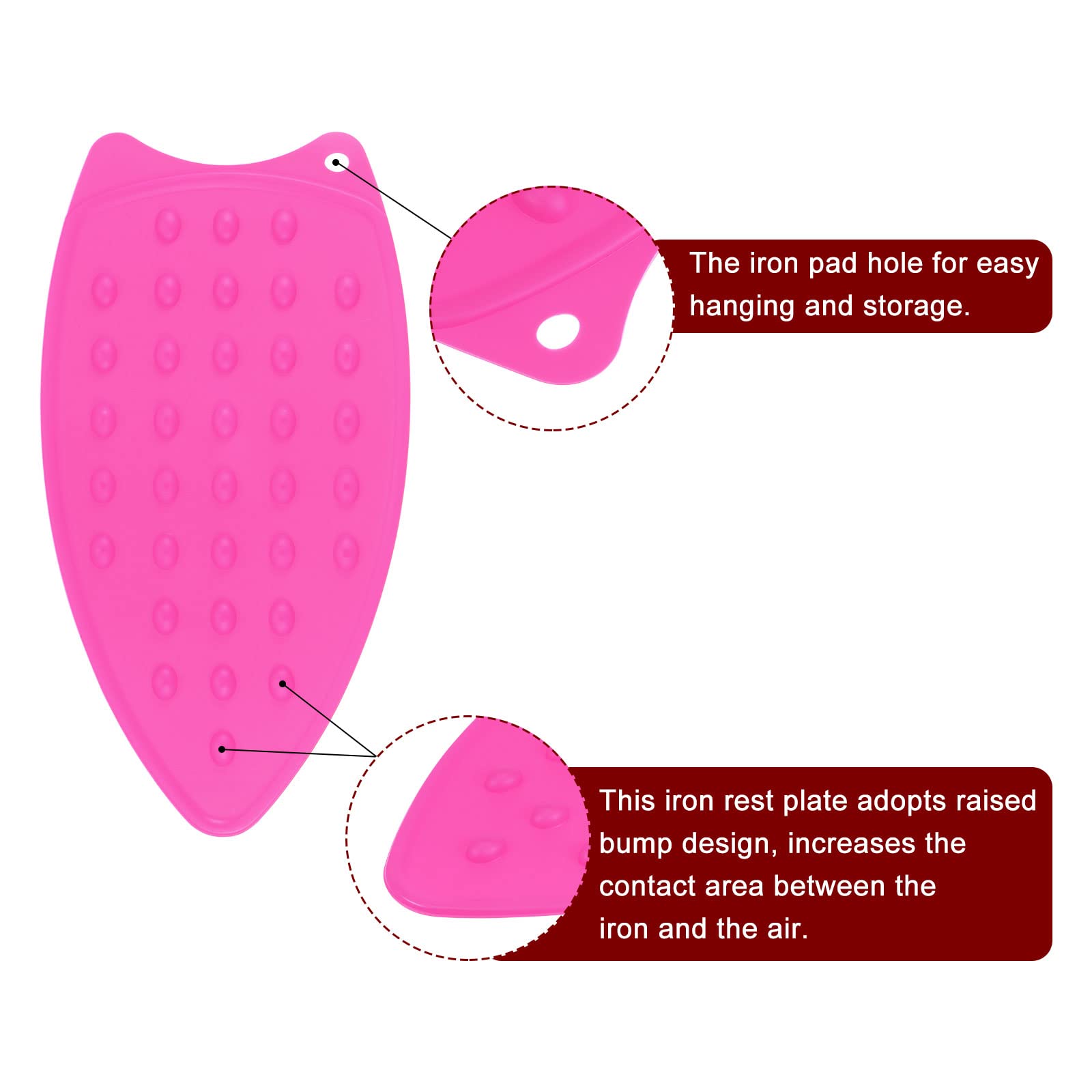 2pcs Silicone Iron Rest Pad