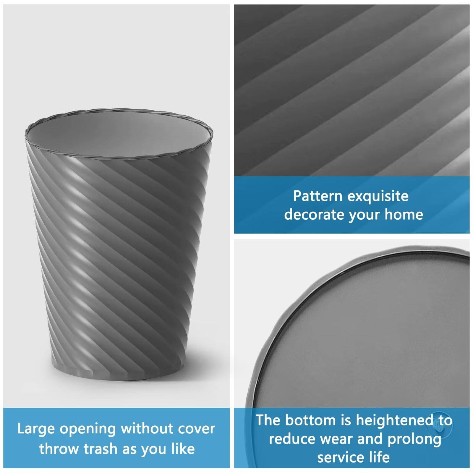 Bathroom Trash Can 3 Pack (3 Count)