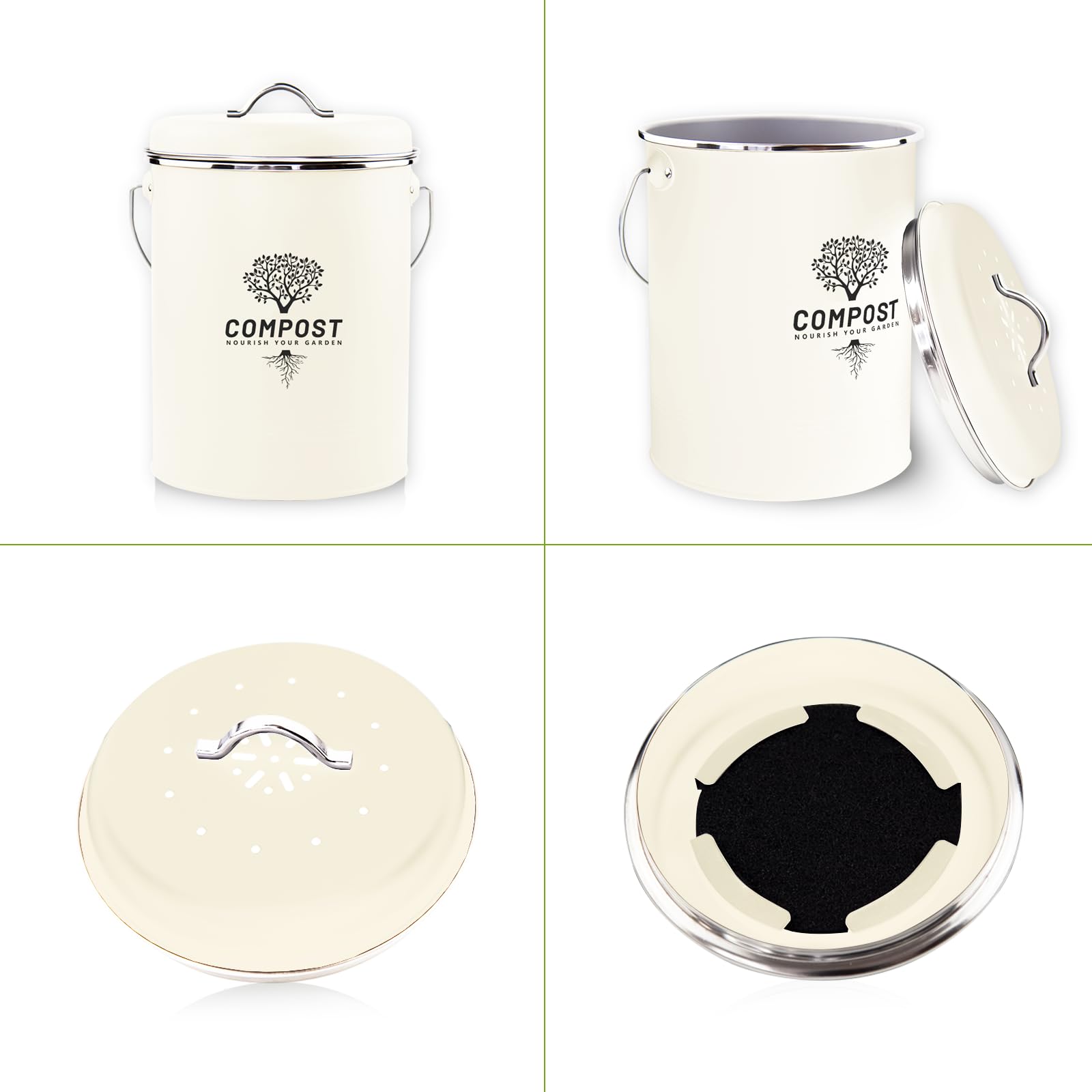 Kitchen Countertop Compost Bin