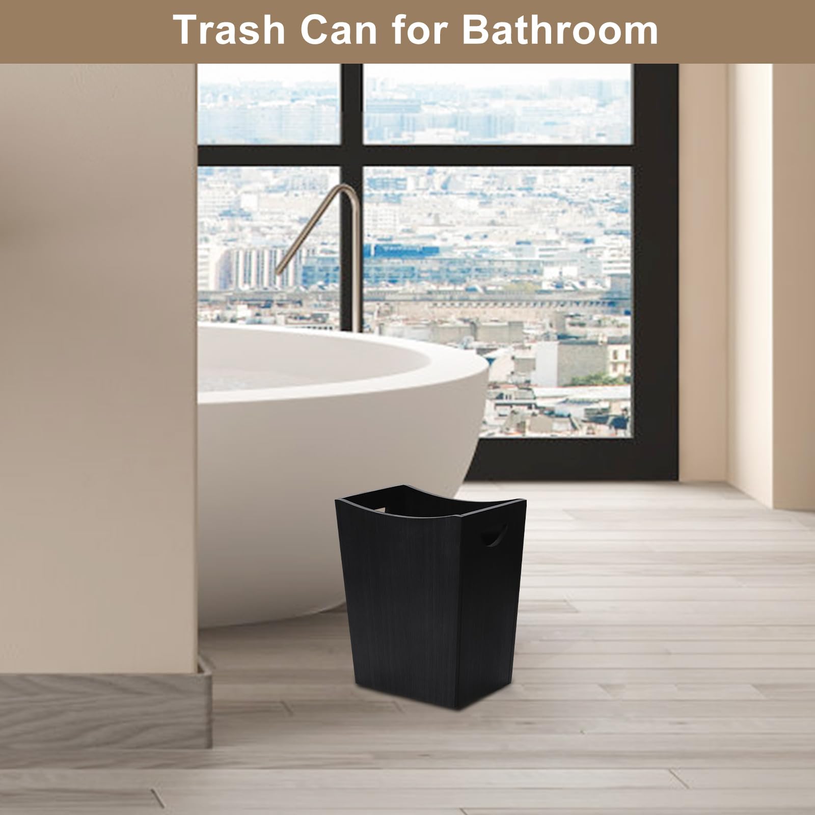 Wood Trash Can