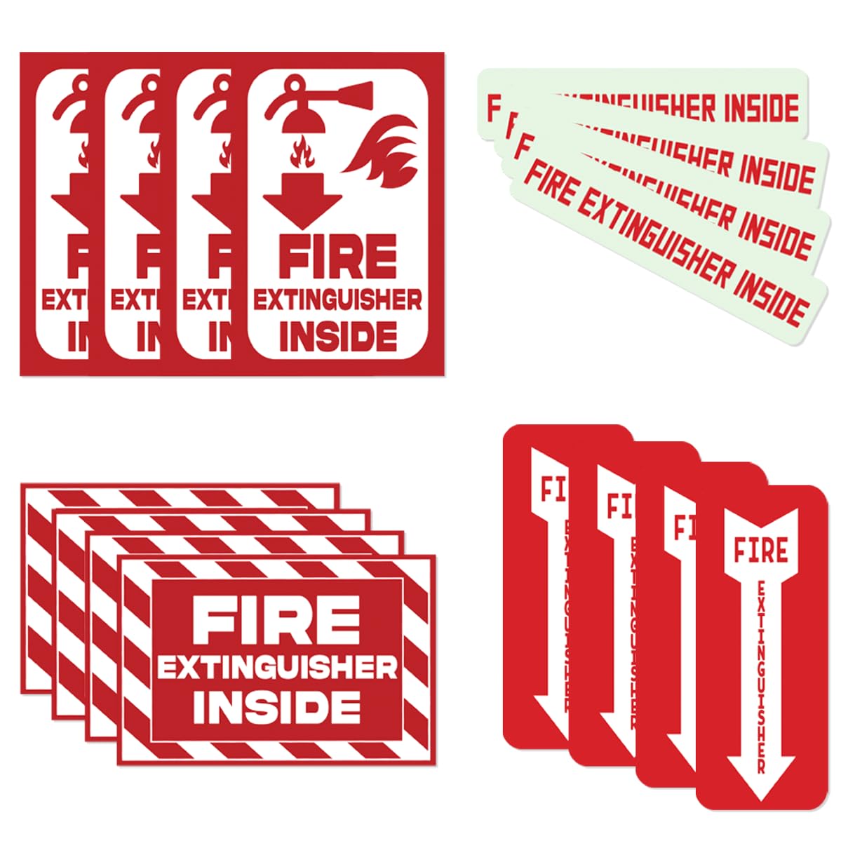 Inside Warning Sticker Vinyl Decal for Warehouse Building Truck Vehicle Equipment Safety Sign 14Pcs Pack Stickers Car Water Bottles Bedroom Laptop Hat (14 Count)