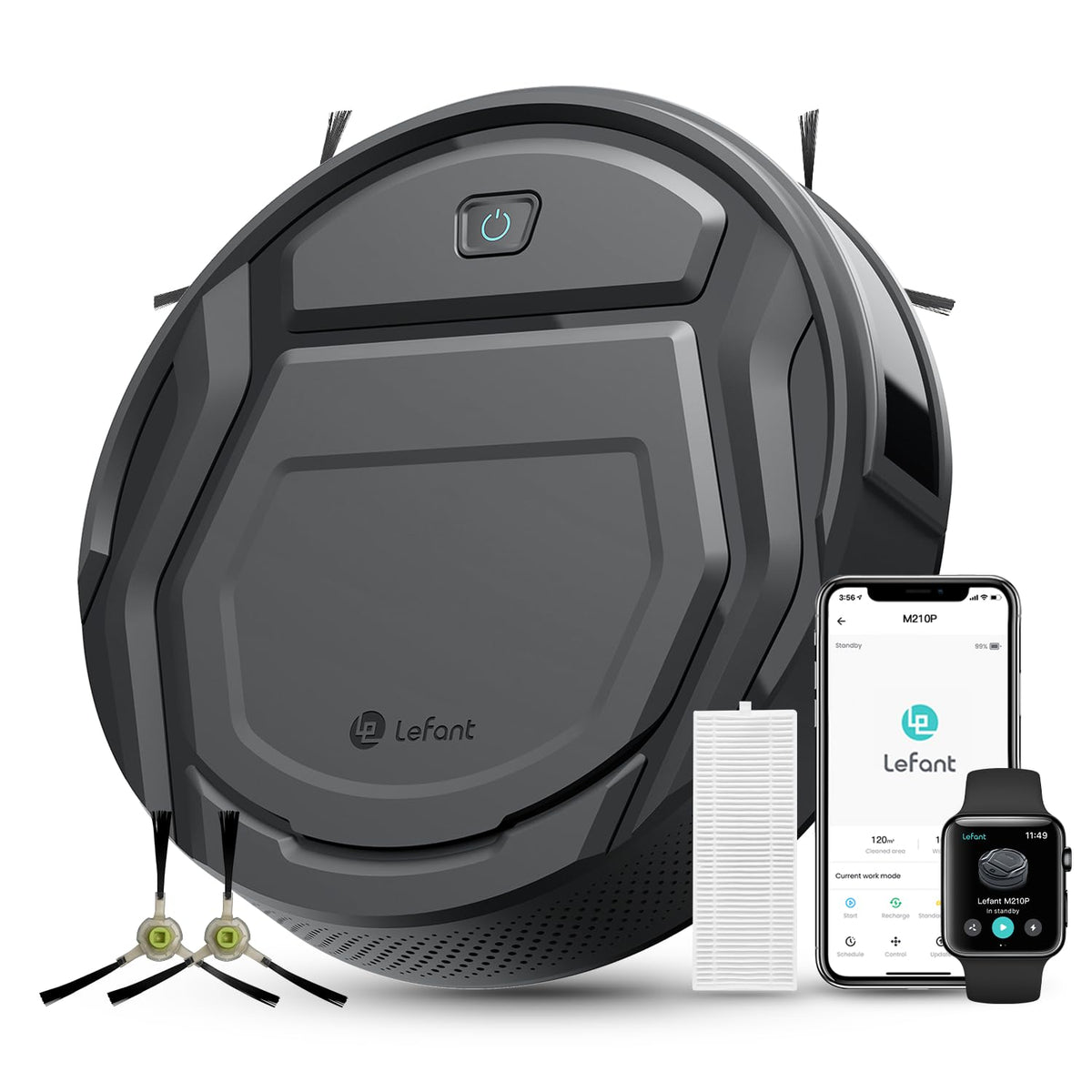 M210 Pro Robot Vacuum (2 Count)