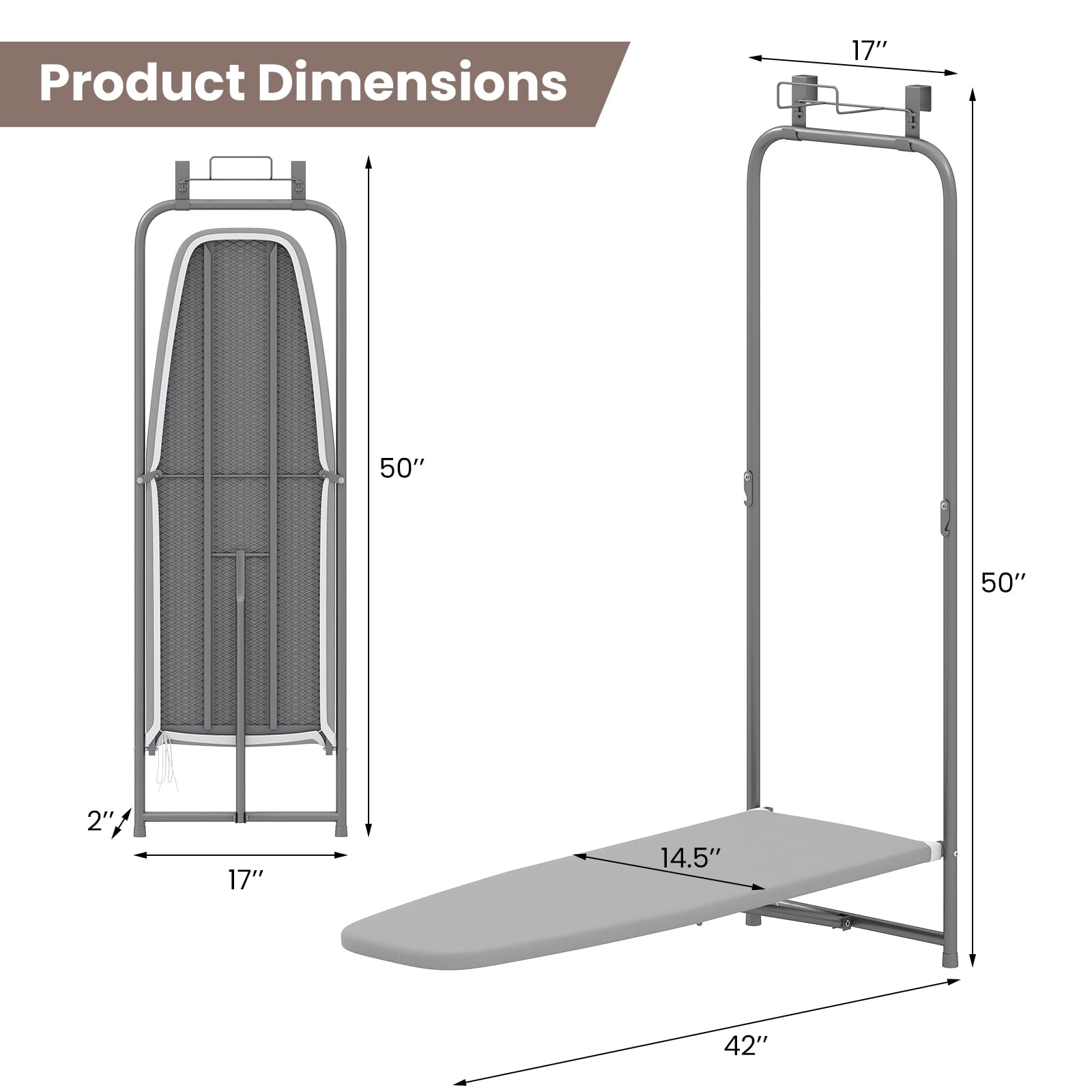 Over the Door Ironing Board