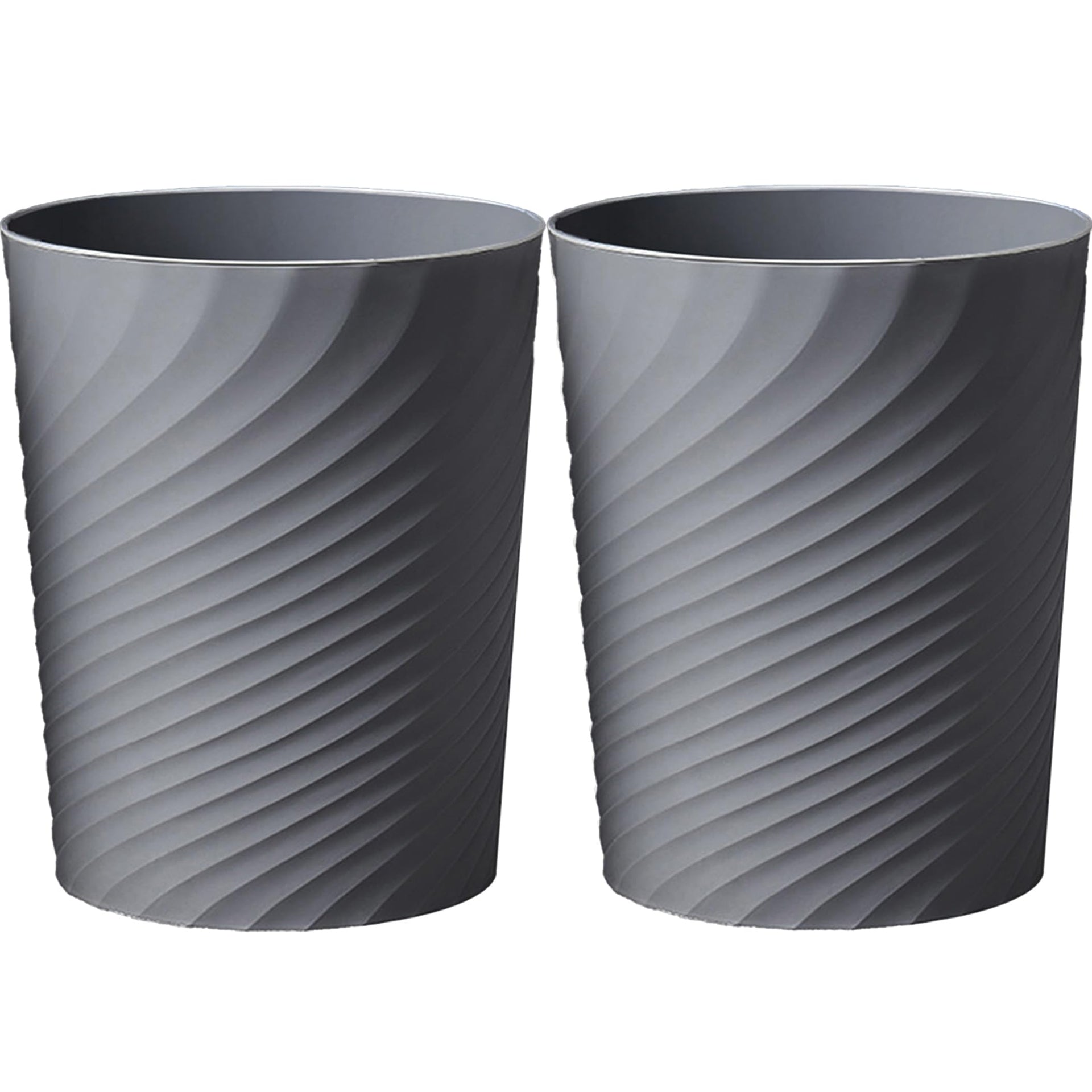 Small Bathroom Trash Can 1.8 Gallon Garbage Can Waste Basket Recycling Bin for Dorm Bedroom Office Kitchen (2 Count)