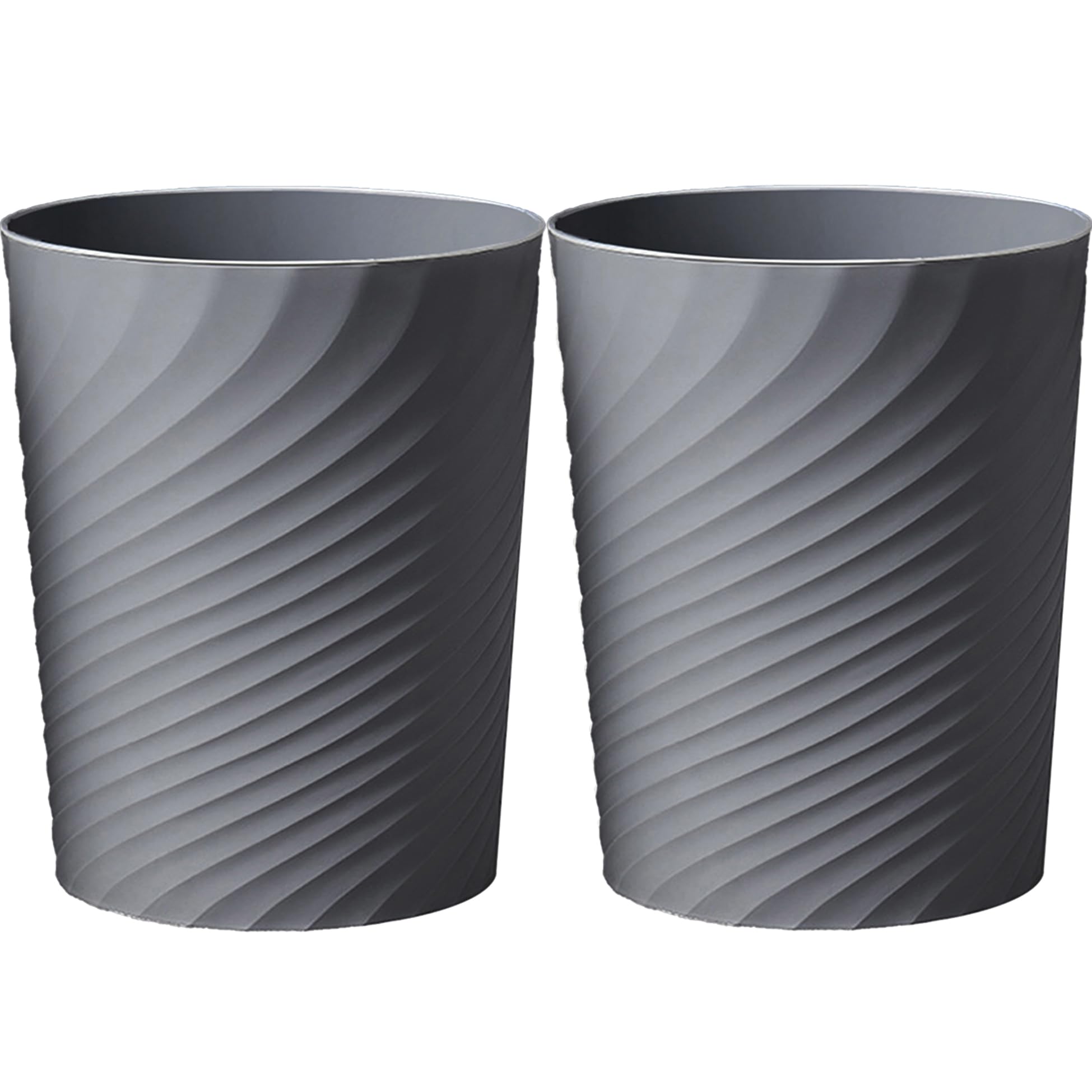 Small Bathroom Trash Can 1.8 Gallon Garbage Can Waste Basket Recycling Bin for Dorm Bedroom Office Kitchen (2 Count)