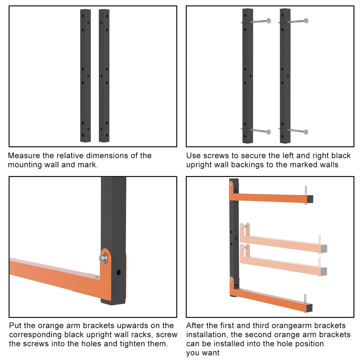 Lumber Rack Wall Mount (6 Count)