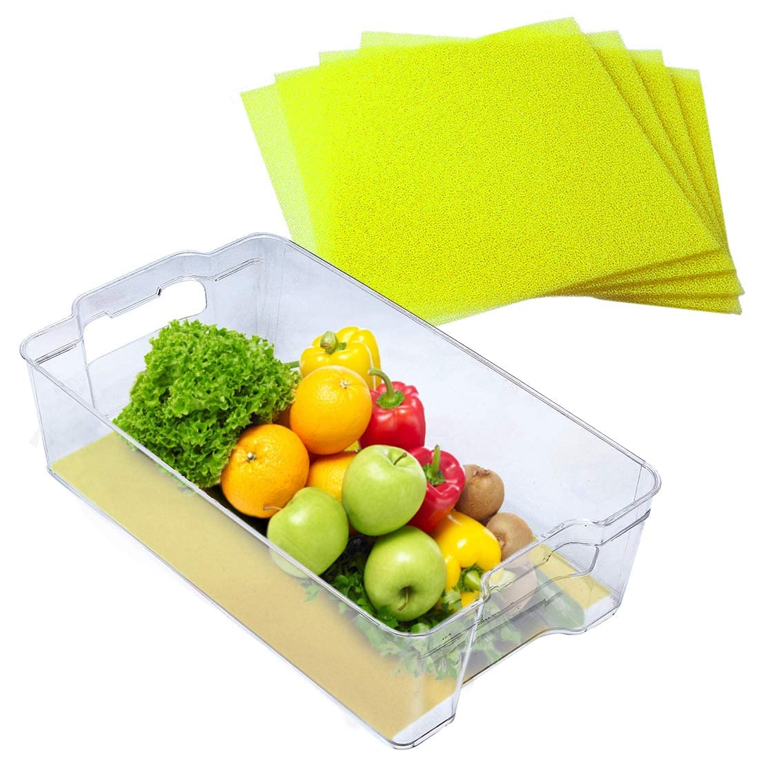 Fruit & Veggie Life Extender Liner for Fridge Refrigerator Drawers (5 Sq Ft)