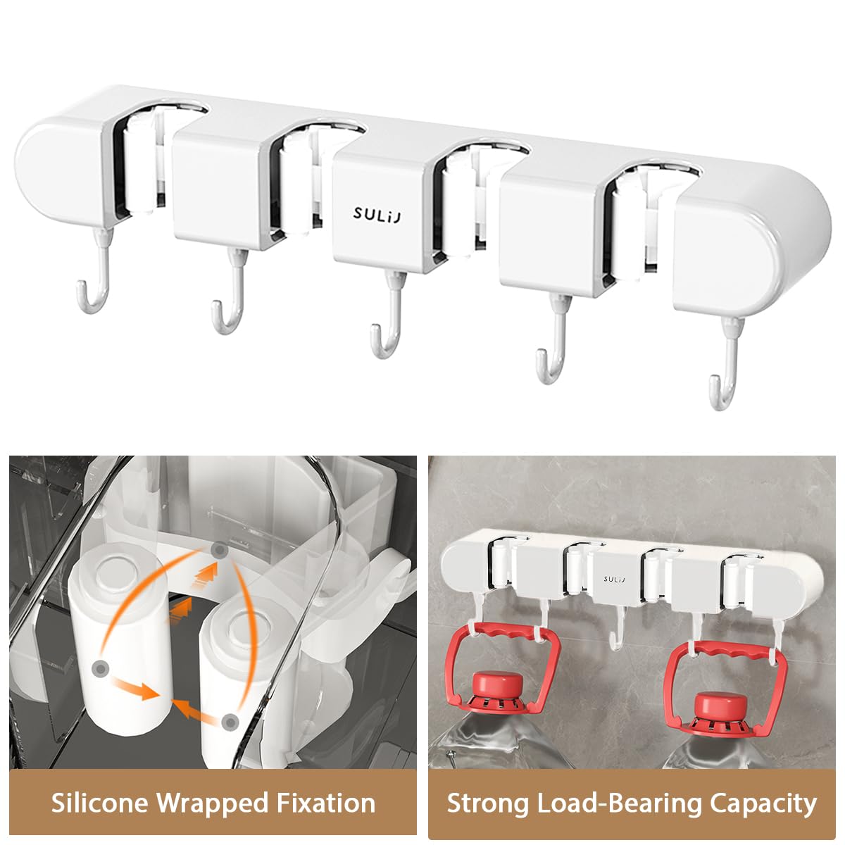 Broom Holder Wall Mount