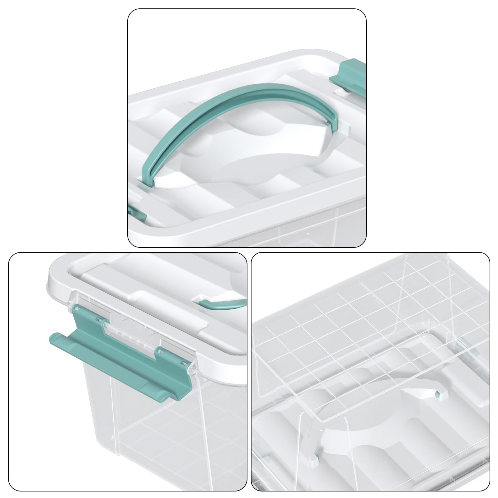 7 Quart Storage Bins with Lids (6 Count)