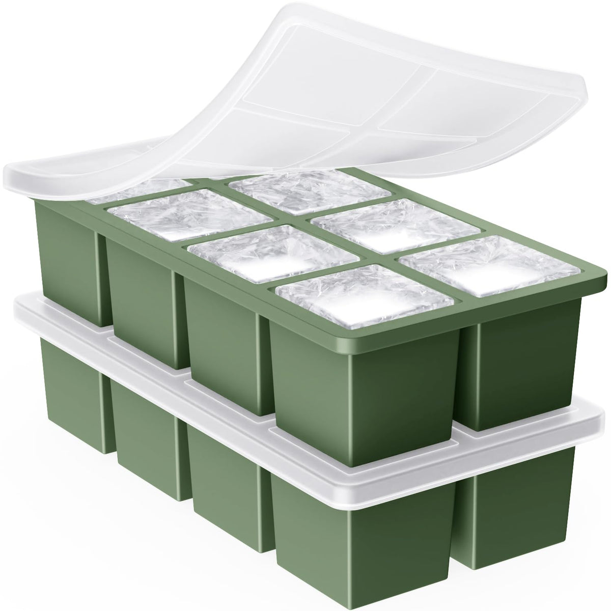 Large Ice Cube Trays for Whiskey