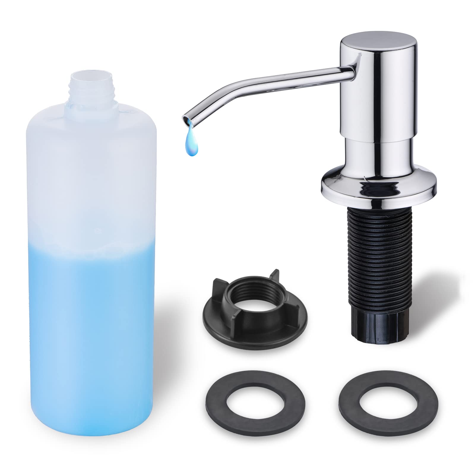 Polished Chrome Soap Dispenser for Kitchen Sink WEWE