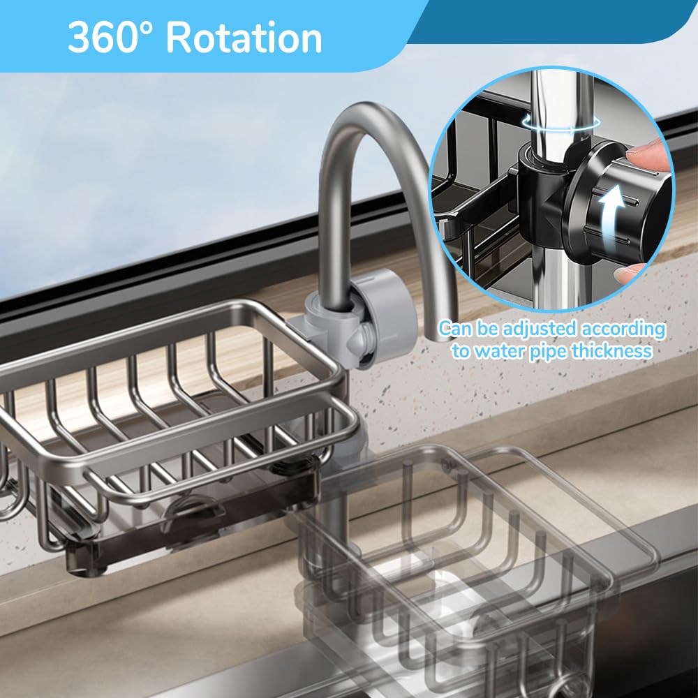 Sink Organizer Rack for Kitchen and Bathroom