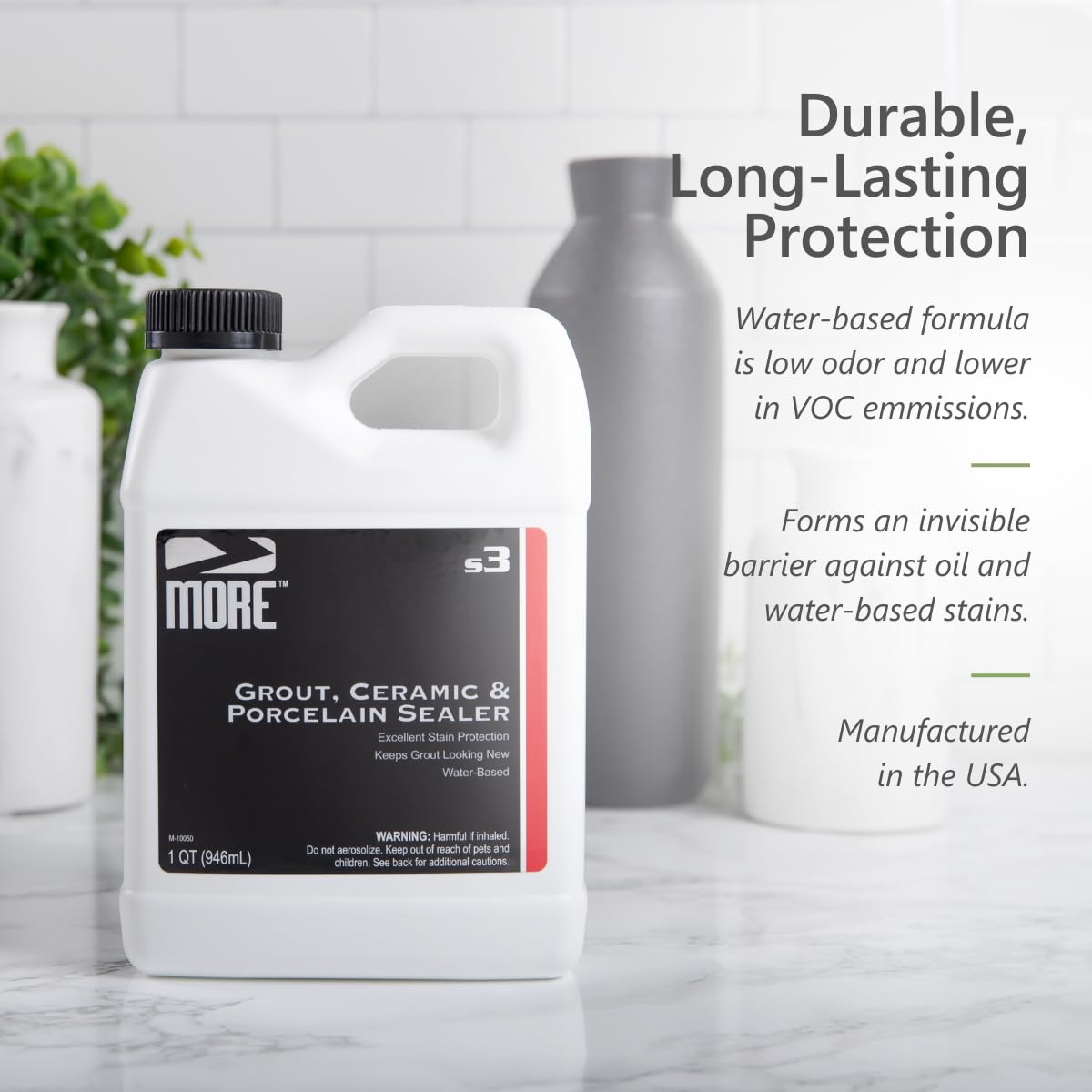 MORE Grout Ceramic & Porcelain Tile Sealer (32 Fl Oz)