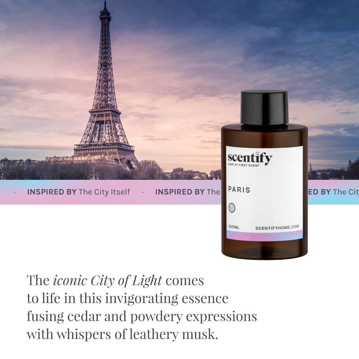 Paris Aroma Oil Refill Scent for Oil Diffusers (3.38 Fl Oz)