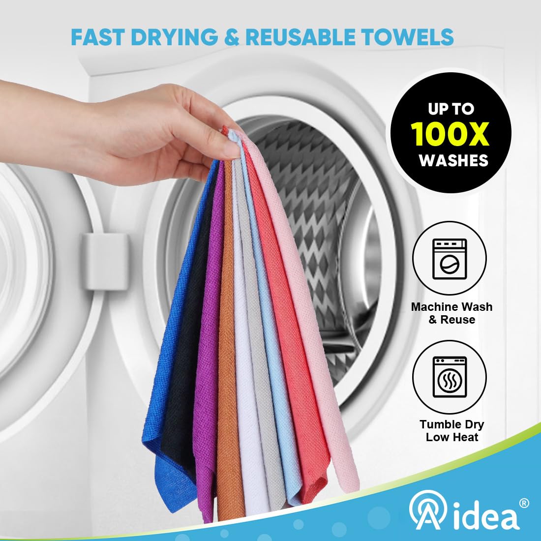 Microfiber Cleaning Cloth Roll (75 Count)