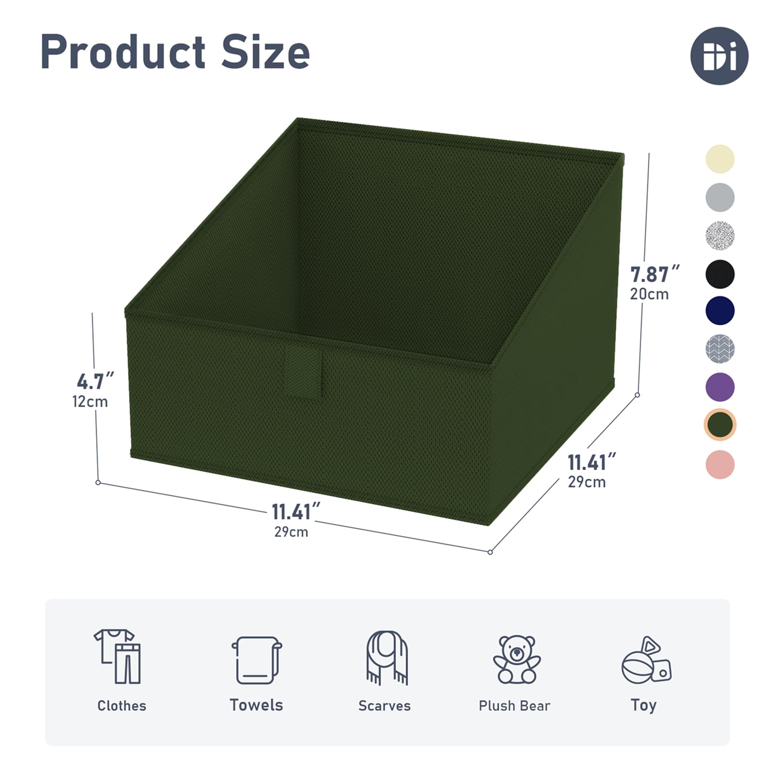 Closet Storage Bins 8 Pack (8 Count)