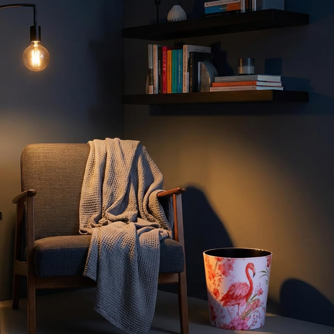 PU Leather Small Trash Can Wastebasket
