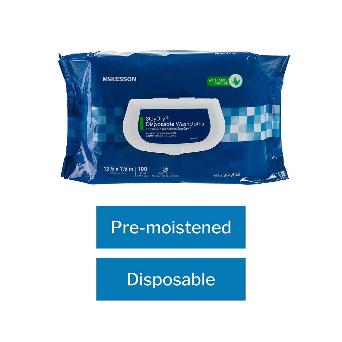 Disposable Wipe 12 Pack (600 Count)