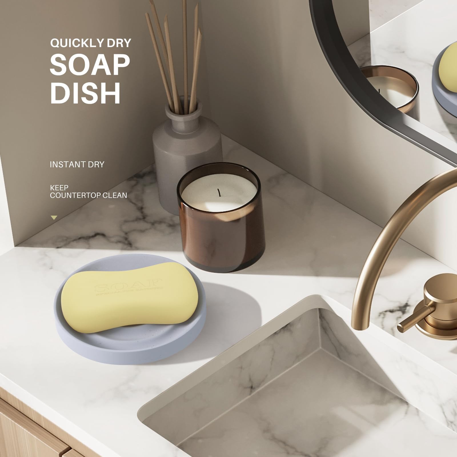 Diatomite Soap Dish Holder