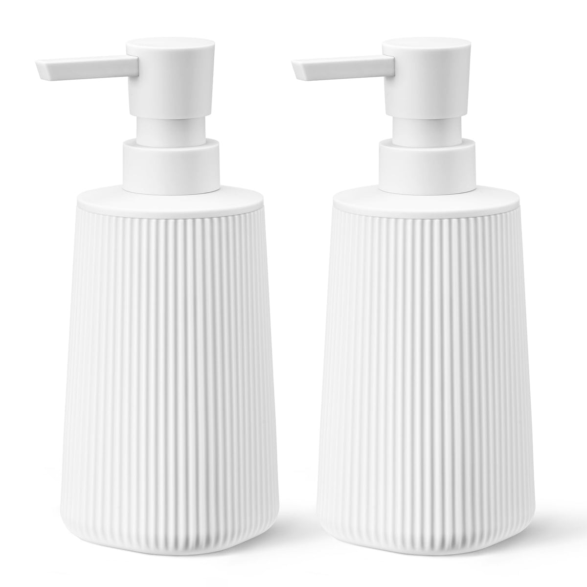 White 2 Pack Hand Soap Dispensers Set (2 Count)