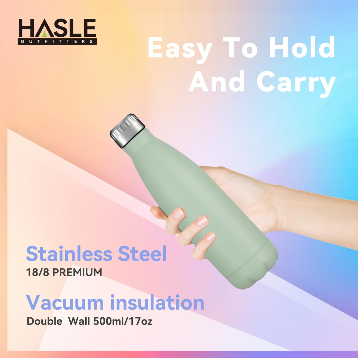 17oz Stainless Steel Water Bottles