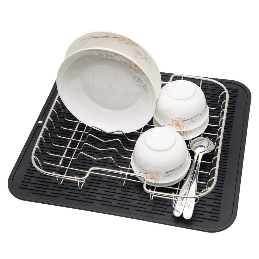 2 Pcs Heavy Duty Silicone Dish Drying Mat (2 Count)