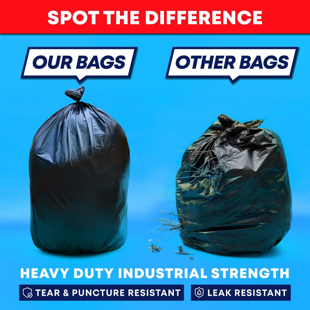 30 33 Gallon Trash Bags Heavy Duty (250 Count)