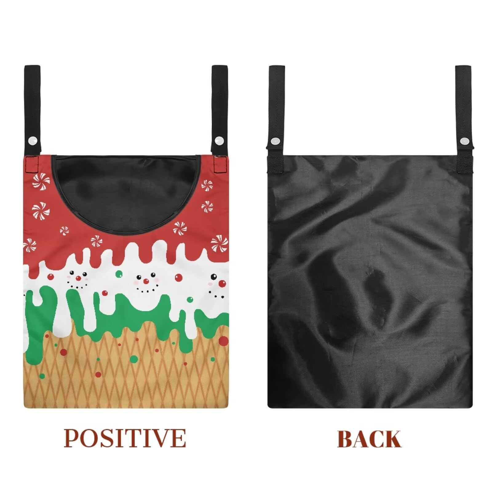 Christmas Ice Cream Clothespin Tote Bag